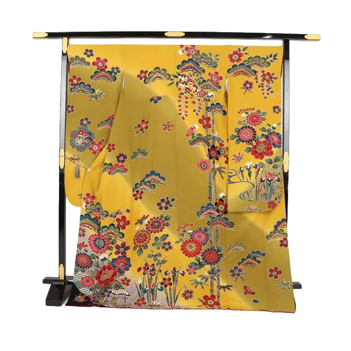 振袖フルセット　紅型　アースカラー　茶色　ブラウン　大人かわいい　成人k3 くすみカラーガーリー 白/グレー/ニュアンスカラー 無地振袖