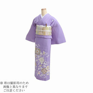 レンタル 色留袖 レンタル おしゃれ Mサイズ うす藤唐草華紋 【レンタル】 五つ紋 20代 30代 40代 50代 正絹 結婚式 フルセット 叙勲 叙勲式 式典 金婚式 祖母 親族 姉妹 叔母 伯母 比翼仕立て 帯
