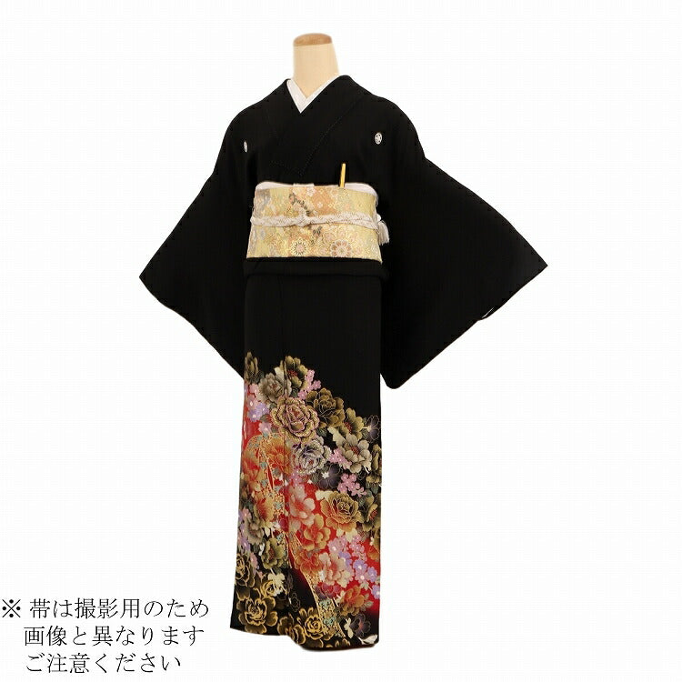 [美品] 比翼付き　黒留袖　正絹　辻ヶ花柄　結婚式　礼装　フォーマル　演奏会 美品] 比翼付き 黒留袖 正絹 辻ヶ花柄 結婚式 礼装 フォーマル 演奏