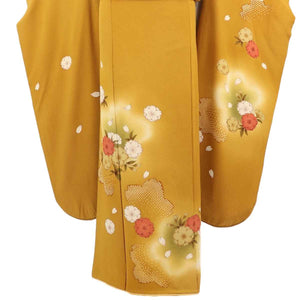 振袖 レンタル マスタード 【Mサイズ 芥子桜尽くし】 振袖 レンタル 成人式 シンプル 1か月 振袖レンタル フルセット 結婚式  【レンタル】 大正ロマン 振袖