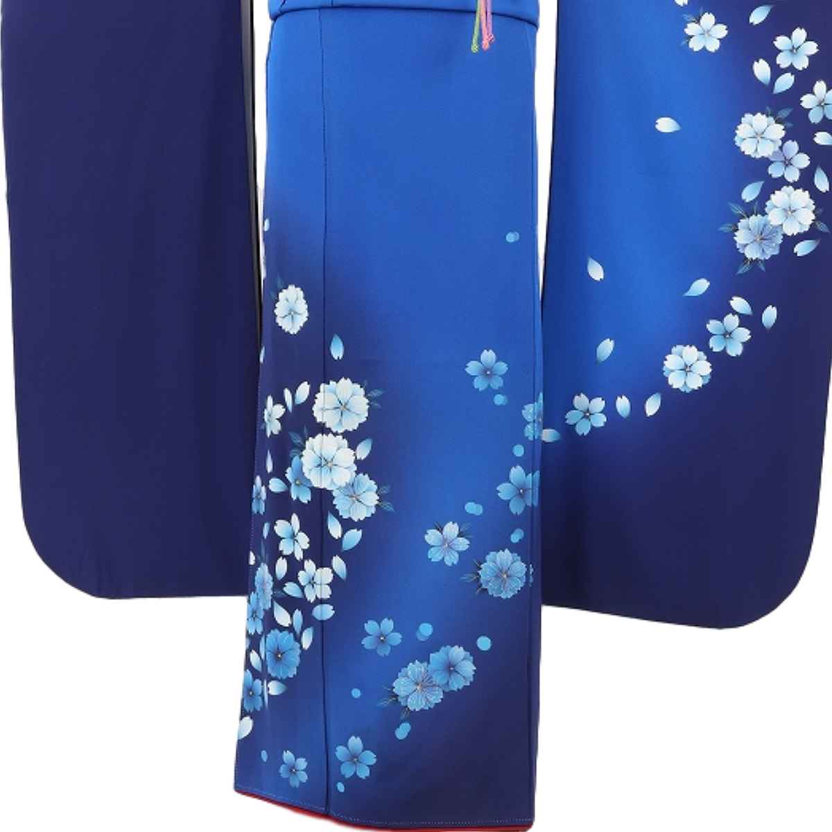 振袖 レンタル 青 紺色 【Mサイズ 群青紺夢幻桜】 振袖 レンタル