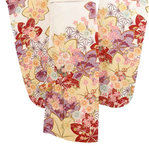 振袖 レンタル 白 【Mサイズ 白ラメ紅葉疋田コスモス】 振袖 レンタル 成人式 シンプル 1か月 振袖レンタル フルセット 結婚式  【レンタル】 大正ロマン 振袖