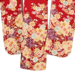 振袖 レンタル 赤 【Mサイズ 赤ラメ雪輪アマリリス 1111 】 振袖 レンタル 成人式 シンプル 1か月 振袖レンタル フルセット 結婚式  【レンタル】 大正ロマン 振袖