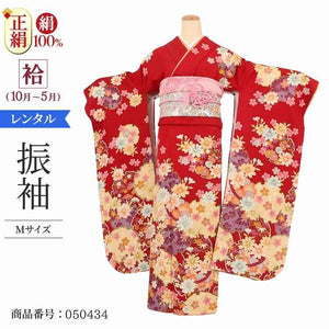 振袖 レンタル 赤 【Mサイズ 赤ラメ雪輪アマリリス 1111 】 振袖 レンタル 成人式 シンプル 1か月 振袖レンタル フルセット 結婚式  【レンタル】 大正ロマン 振袖