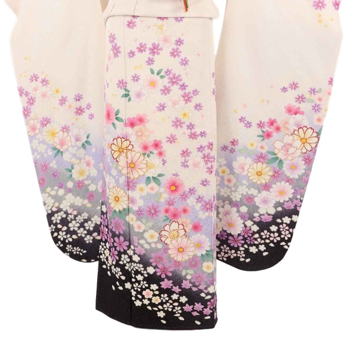 振袖セット成人式コスモス白黒