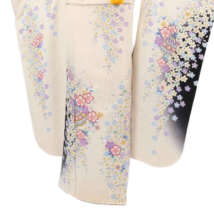 振袖 レンタル 白 【Mサイズ 白藤黒桜鞠】 振袖 レンタル 成人式 シンプル 1か月 振袖レンタル フルセット 結婚式  【レンタル】 大正ロマン 振袖