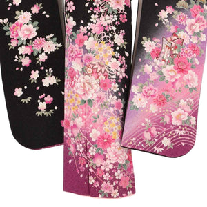 振袖 レンタル 黒 【Mサイズ 黒時ラメ花束鞠】 振袖 レンタル 成人式 シンプル 結婚式 レトロ かっこいい 【レンタル】 大正ロマン 振袖