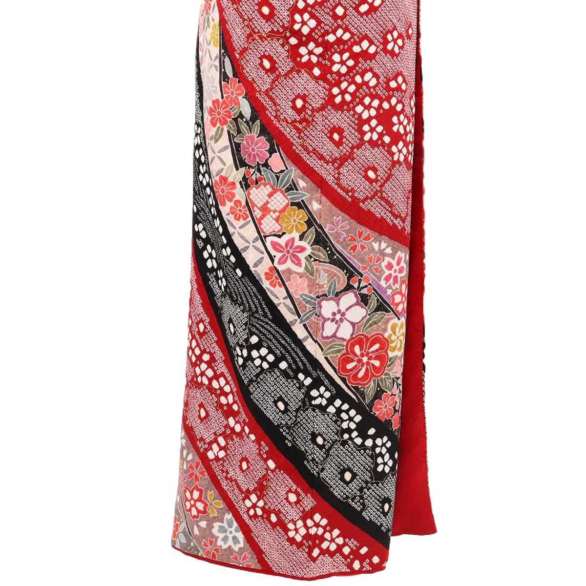 ノー天気ママ✾ｍ1920＊正絹 総絞り 辻が花 トール 振袖単品 ノー天気ママ様専用✾m1920＊正絹 総絞り 辻が花 トール 振袖