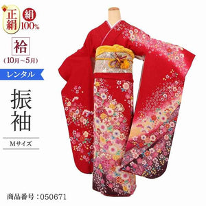 振袖 レンタル 赤 振袖 辻が花 【Mサイズ 蘇芳ラメ絞辻が花鞠】 振袖 レンタル 成人式 シンプル 結婚式 レトロ かっこいい 【レンタル】 大正ロマン 振袖