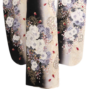 振袖 レンタル 白 【Mサイズ 白黒桜美人(LJ)】 振袖 レンタル 成人式 シンプル 結婚式 レトロ かっこいい 【レンタル】 大正ロマン 振袖