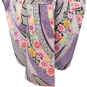 振袖 レンタル 白 振袖 総絞り 【Mサイズ 白黒総絞り花のし】 振袖 レンタル 成人式 シンプル 結婚式 レトロ かっこいい 【レンタル】 大正ロマン 振袖