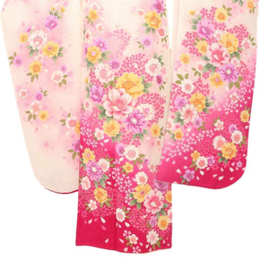 振袖 レンタル 白 【Mサイズ 白ピンク桜可憐】 振袖 レンタル 成人式 シンプル 結婚式 レトロ かっこいい 【レンタル】 大正ロマン 振袖