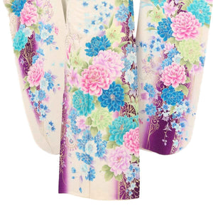 振袖 レンタル 白 【Mサイズ 白ラメ牡丹桜想窓】 振袖 レンタル 成人式 シンプル 結婚式 レトロ かっこいい 【レンタル】 大正ロマン 振袖