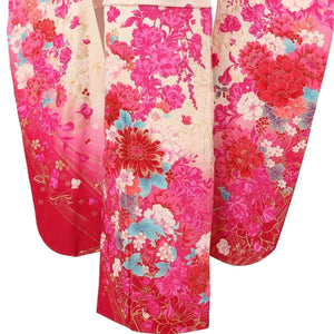 振袖 レンタル 白 【Mサイズ 白ピンクラメ花爛漫】 振袖 レンタル 成人式 シンプル 結婚式 レトロ かっこいい 【レンタル】 大正ロマン 振袖 レンタル