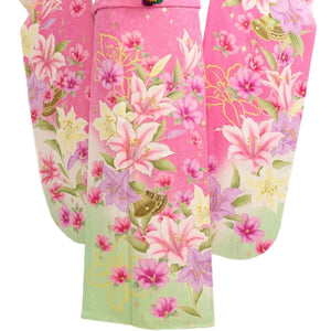 振袖 レンタル ピンク 【Mサイズ 時ヒワラメスター花 スザンヌ】 振袖 レンタル 成人式 シンプル 結婚式 レトロ かっこいい 【レンタル】 大正ロマン 振袖