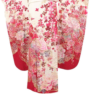 振袖 レンタル 白  【Mサイズ 白ワイン花絢爛】 振袖 レンタル 成人式 シンプル 1か月 振袖レンタル フルセット 結婚式  【レンタル】 大正ロマン 振袖