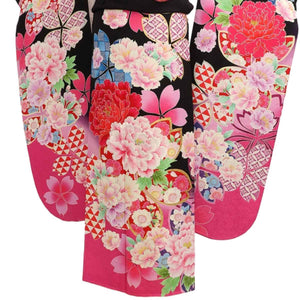 振袖 レンタル 黒 【Mサイズ 黒時花絢燗 スザンヌ】 振袖 レンタル 成人式 シンプル 1か月 振袖レンタル フルセット 結婚式  【レンタル】 大正ロマン 振袖