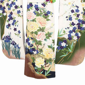 振袖 レンタル 白  【Mサイズ 白牡丹菖蒲 菜々緒】 振袖 レンタル 成人式 シンプル 1か月 振袖レンタル フルセット 結婚式  【レンタル】 大正ロマン 振袖