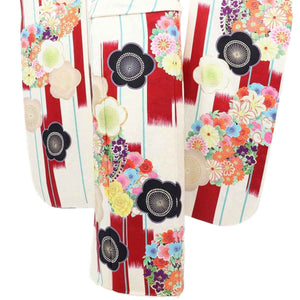 振袖 レンタル 白  【Mサイズ 白梅絣 菜々緒】 振袖 レンタル 成人式 シンプル 1か月 振袖レンタル フルセット 結婚式  【レンタル】 大正ロマン 振袖