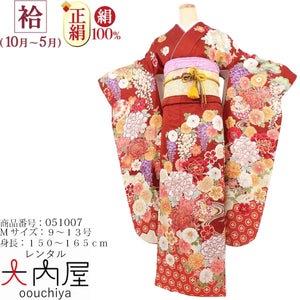 振袖 レンタル 赤  【Mサイズ エンジ亀甲草花 菜々緒】 振袖 レンタル 成人式 シンプル 1か月 振袖レンタル フルセット 結婚式  【レンタル】 大正ロマン 振袖
