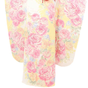 振袖 レンタル 白  【Mサイズ 白黄牡丹苑】 振袖 レンタル 成人式 シンプル 1か月 振袖レンタル フルセット 結婚式  【レンタル】 大正ロマン 振袖