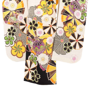 振袖 レンタル 白 【Mサイズ 白黒車梅桜手鞠】 振袖 レンタル 成人式 シンプル 1か月 振袖レンタル フルセット 結婚式  【レンタル】 大正ロマン 振袖