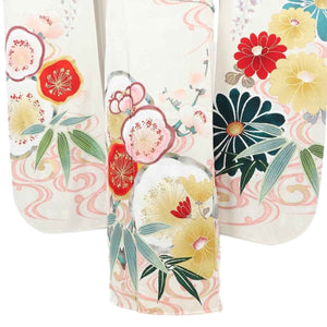 振袖 レンタル 白 【Mサイズ 白松竹梅 有村架純】 振袖 レンタル 成人式 シンプル 結婚式 レトロ かっこいい 【レンタル】 大正ロマン 振袖 レンタル