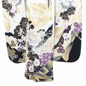 振袖 レンタル 白 【Mサイズ 白黒牡丹 SACRA】 振袖 レンタル 成人式 シンプル 結婚式 レトロ かっこいい 【レンタル】 大正ロマン 振袖 レンタル