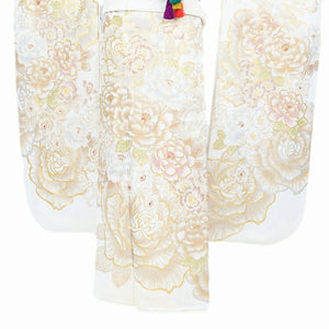 振袖 レンタル 白 【白金バラ】 振袖 レンタル 成人式 シンプル 結婚式 レトロ かっこいい 【レンタル】 大正ロマン 振袖 レンタル