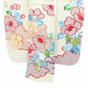 振袖 レンタル 白 【クリーム総絞疋田梅】 振袖 レンタル 成人式 シンプル 結婚式 レトロ かっこいい 【レンタル】 大正ロマン 振袖 レンタル