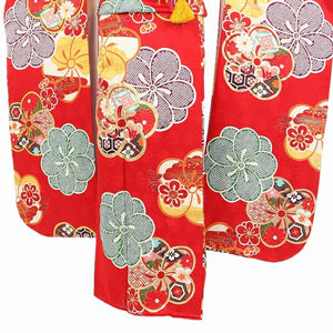 振袖 レンタル 赤 【赤疋田ねじり梅】 振袖 レンタル 成人式 シンプル 結婚式 レトロ かっこいい 【レンタル】 大正ロマン 振袖 レンタル