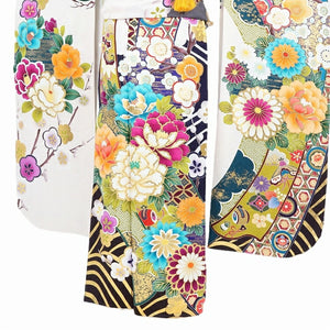 振袖 レンタル 白 【白のしに牡丹 生田絵梨花】 振袖 レンタル 成人式 シンプル 結婚式 レトロ かっこいい 【レンタル】 大正ロマン 振袖 レンタル