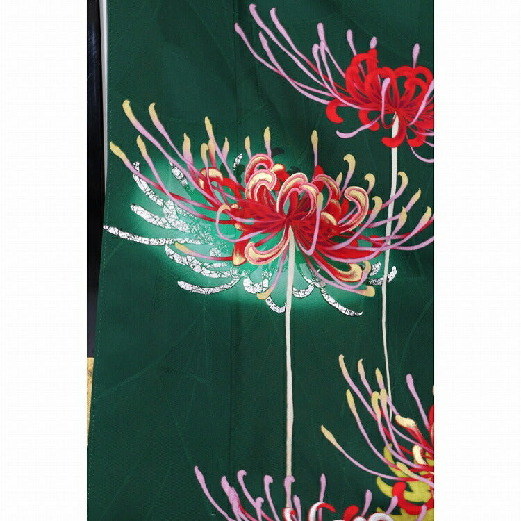振袖 レンタル 緑 【緑彼岸花 N-spice】 振袖 レンタル 成人式 振袖 レンタル 緑 【緑彼岸花 N-spice】 振袖 レンタル 成人式