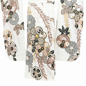 振袖 レンタル 白 【白枝垂れ柳に梅 BE BETTER】 振袖 レンタル 成人式 シンプル 結婚式 レトロ かっこいい 【レンタル】 大正ロマン 振袖 レンタル