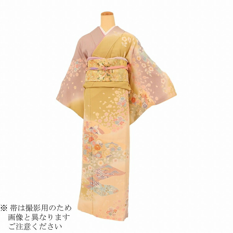 アンティーク着物　七五三 お宮参り　お正月 訪問着 レンタル モダン アンティーク 正絹 お宮参り 着物 レンタル 母