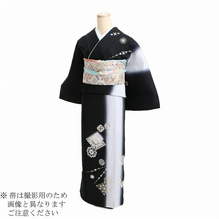訪問着 レンタル モダン アンティーク 正絹 お宮参り 着物