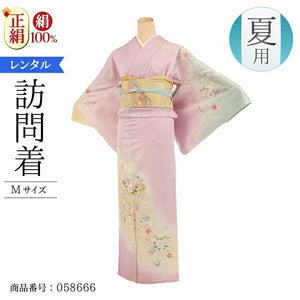 単衣 訪問着 レンタル 正絹 モダン 夏用 お宮参り 着物 レンタル 母親 Mサイズ 薄紫源氏香花唐草 【レンタル】 七五三 母親 着物 訪問着 単衣 20代 30代 40代 50代 60代