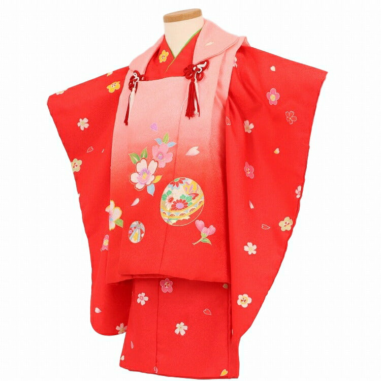 ◎509ag6着物のみ◎七五三 三歳 女の子 アンティーク着物&被布 レトロ ◎509ag6着物のみ◎七五三 三歳 女の子 アンティーク着物&被布 レトロ