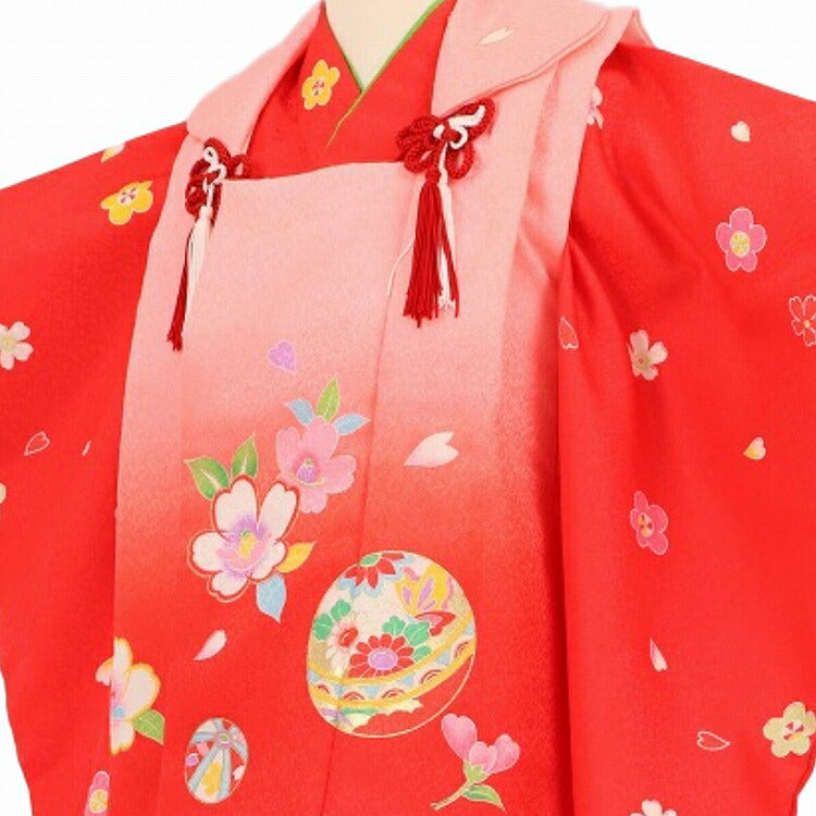 【中古着物】七五三　3歳　着物　レトロ SOUBIEN 七五三 着物 3歳 レトロ 被布 販売 女の子 三歳 着物