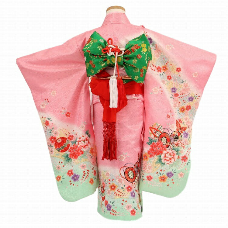 七五三　３歳〜５歳前後　作り帯　アンティークお着物セット 七五三 3歳〜5歳前後 作り帯 アンティークお着物セット