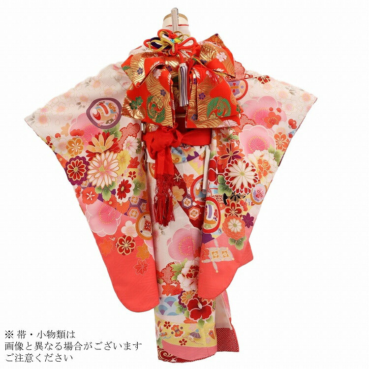 お買い得品♡七五三　7歳　女の子　セット　一式　白系　レトロ お買い得品♡七五三 7歳 女の子 セット 一式 白系 レトロ