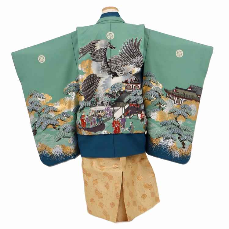 美品　七五三　3歳　男の子　着物　アンティーク　レトロ 楽天市場】【レンタル】七五三 着物 3歳 男の子 身長90～100